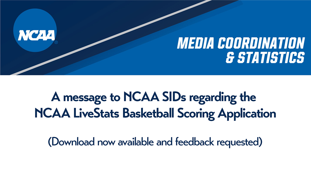 NCAA LiveStats for Basketball Now Available